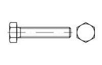 1 Stück, ISO 4017 8.8 galvanisch verzinkt Sechskantschrauben mit Gewinde bis Kopf - Abmessung: M 16 x 220