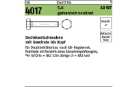 ISO 4017 5.6 AD W7 galvanisch verzinkt Sechskantschrauben mit Gewinde bis Kopf - Abmessung: M 30 x 60, Inhalt: 10 Stück