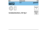 500 Stück, ISO 4032 A 1 gedreht Sechskantmuttern, ISO-Typ 1 - Abmessung: M 1,6