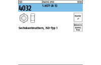 100 Stück, ISO 4032 1.4571 (A 5) Sechskantmuttern, ISO-Typ 1 - Abmessung: M 10