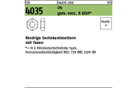 1000 Stück, ISO 4035 04 galv. verz. 8 DiSP Niedrige Sechskantmuttern mit Fasen - Abmessung: M 4