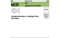 1000 Stück, ISO 4035 05 galvanisch verzinkt Niedrige Sechskantmuttern mit Fasen - Abmessung: M 8