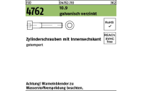 500 Stück, ISO 4762 10.9 galvanisch verzinkt Zylinderschrauben mit Innensechskant - Abmessung: M 3 x 6