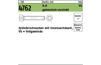 200 Stück, ~ISO 4762 8.8 VG galvanisch verzinkt Zylinderschrauben mit Innensechskant, mit Vollgewinde - Abmessung: M 8 x 50