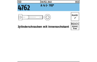 1 Stück, ISO 4762 A 4 - 70 Zylinderschrauben mit Innensechskant - Abmessung: M 18 x 110*