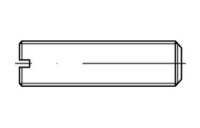 10 Stück, ISO 4766 A 1 Gewindestifte mit Kegelkuppe, mit Schlitz - Abmessung: M 10 x 30