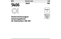 25 Stück, DIN 5406 Stahl MB Mutternsicherungen/Sicherungsbleche für Nutmuttern DIN 981 - Abmessung: MB 1/M 12x1