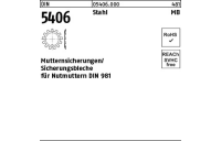 25 Stück, DIN 5406 Stahl MB Mutternsicherungen/Sicherungsbleche für Nutmuttern DIN 981 - Abmessung: MB 5/M 25x1,5