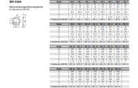 25 Stück, DIN 5406 Stahl MB Mutternsicherungen/Sicherungsbleche für Nutmuttern DIN 981 - Abmessung: MB 5/M 25x1,5