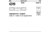 10 Stück, DIN 6319 Stahl Form G Kegelpfannen, vergütet - Abmessung: G 23,2x50 x 8