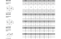 10 Stück, DIN 6319 Stahl Form G Kegelpfannen, vergütet - Abmessung: G 28 x60 x10