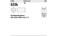 100 Stück, ~DIN 6334 10 Sechskantmuttern mit einer Höhe von 3 d - Abmessung: M 8 SW 13