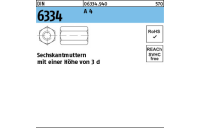 10 Stück, DIN 6334 A 4 Sechskantmuttern mit einer Höhe von 3 d - Abmessung: M 10 SW17