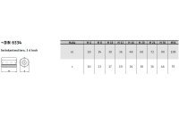 10 Stück, DIN 6334 A 4 Sechskantmuttern mit einer Höhe von 3 d - Abmessung: M 24 SW36
