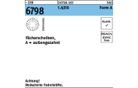 100 Stück, ~DIN 6798 1.4310 Form A Fächerscheiben, außengezahnt - Abmessung: A 3,2