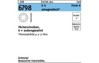 1000 Stück, ~DIN 6798 A 4 Form A amagnetisch Fächerscheiben, außengezahnt - Abmessung: A 4,3