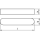 100 Stück, DIN 6885 A 4 Form A Passfedern, hohe Form, rundstirnig ohne Bohrung(en) - Abmessung: A 3 x 3 x 20