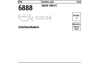 50 Stück, DIN 6888 Stahl C45+C Scheibenfedern - Abmessung: 6 x 9