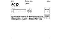 DIN 6912 08.8 Zylinderschrauben mit Innensechskant, niedriger Kopf, mit Schlüsselführung - Abmessung: M 24 x 130, Inhalt: 10 Stück