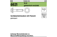 500 Stück, DIN 6921 10.9 galvanisch verzinkt Sechskantschrauben mit Flansch - Abmessung: M 5 x 10