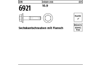 500 Stück, DIN 6921 10.9 Sechskantschrauben mit Flansch - Abmessung: M 5 x 12