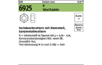 100 Stück, DIN 6925 8 flZn/TL 480h (zinklamellenbesch.) Sechskantmuttern mit Klemmteil, Ganzmetallmuttern - Abmessung: M 16