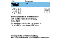 100 Stück, ISO 7040 A 4 Sechskantmuttern mit Klemmteil, mit nichtmetallischem Einsatz, hohe Form - Abmessung: M 10