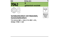 100 Stück, ISO 7042 8 galvanisch verzinkt Sechskantmuttern mit Klemmteil, Ganzmetallmuttern - Abmessung: M 4