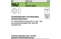 1000 Stück, ISO 7042 8 flZn/TL 480h (zinklamellenbesch.) Sechskantmuttern mit Klemmteil, Ganzmetallmuttern - Abmessung: M 6