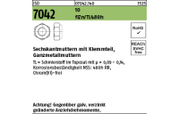 500 Stück, ISO 7042 10 flZn/TL 480h (zinklamellenbesch.) Sechskantmuttern mit Klemmteil, Ganzmetallmuttern - Abmessung: M 8