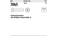 2000 Stück, ISO 7045 4.8 H Linsenschrauben mit Phillips-Kreuzschlitz H - Abmessung: M 4 x 6 -H