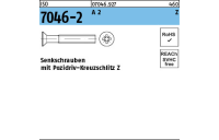 500 Stück, ISO 7046-2 A 2 Z Senkschrauben mit Pozidriv-Kreuzschlitz Z - Abmessung: M 3 x 40 -Z