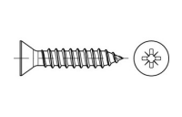 1000 Stück, ISO 7050 Stahl, geh. Form C-Z galvanisch verzinkt Senk-Blechschrauben mit Spitze, mit Pozidriv-Kreuzschlitz Z - Abmessung: 2,9x 32 -C-Z