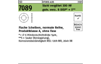 200 Stück, ISO 7089 Stahl 300 HV galv. verz. 8 DiSP + S Flache Scheiben, normale Reihe, Produktklasse A, ohne Fase - Abmessung: 5