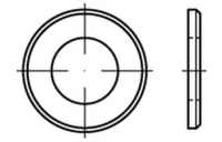 1000 Stück, ISO 7090 Stahl 200 HV galv. verz. 8 DiSP + S Flache Scheiben mit Fase, normale Reihe, Produktklasse A - Abmessung: 5