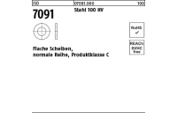 50 Stück, ISO 7091 Stahl 100 HV Flache Scheiben, normale Reihe, Produktklasse C - Abmessung: 42