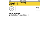 500 Stück, ISO 7093-1 Messing Flache Scheiben, große Reihe, Produktklasse C - Abmessung: 8