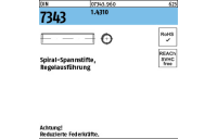 1000 Stück, DIN 7343 1.4310 Spiral-Spannstifte, Regelausführung - Abmessung: 1,5 x 6