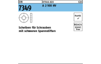 100 Stück, DIN 7349 A 2 100 HV Scheiben für Schrauben mit schweren Spannstiften - Abmessung: 6,4 x17 x 3