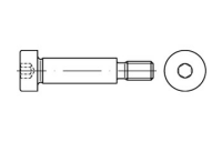 50 Stück, ~ISO 7379 12.9 h8 Pass-Schulterschrauben, Schaftpassung h8 - Abmessung: 6 - M 5 x 10