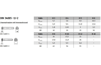 500 Stück, ~ISO 7380-2 A 2 ISR Flachkopfschrauben mit Innensechsrund und Bund - Abmessung: M 3 x 16 -T10