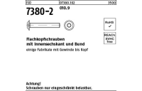 500 Stück, ISO 7380-2 010.9 Flachkopfschrauben mit Innensechskant und Bund - Abmessung: M 4 x 6