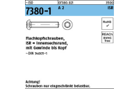 200 Stück, ~ISO 7380-1 A 2 ISR Flachkopfschrauben mit Innensechsrund - Abmessung: M 4 x 50 -T20