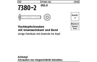 500 Stück, ISO 7380-2 010.9 Flachkopfschrauben mit Innensechskant und Bund - Abmessung: M 6 x 40