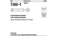 200 Stück, ISO 7380-1 010.9 Flachkopfschrauben mit Innensechskant - Abmessung: M 6 x 45