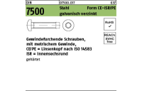 500 Stück, DIN 7500 Stahl Form CE-ISR/PE galvanisch verzinkt Gewindefurchende Schrauben, ISR, metr. Gewinde, Linsenkopf nach ISO 14583 - Abmessung: CEM 6 x 20-T30