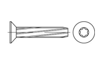 1000 Stück, ~DIN 7516 Stahl Form DE-ISR galvanisch verzinkt Gewinde-Schneidschrauben mit Senkkopf nach ISO 7046-1, ISR - Abmessung: DE M 5 x 10 -T25