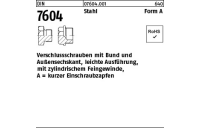 50 Stück, DIN 7604 Stahl Form A verschlussschrauben mit Bund und Ask., leichte Ausführung, mit zyl. Fein-Gew. - Abmessung: AM 16 x 1,5