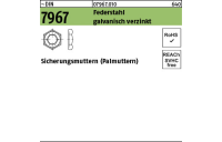 100 Stück, ~DIN 7967 Federstahl galvanisch verzinkt Sicherungsmuttern (Palmuttern) - Abmessung: M 20