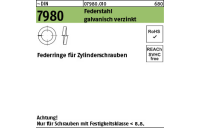 100 Stück, ~DIN 7980 Federstahl galvanisch verzinkt Federringe für Zylinderschrauben - Abmessung: 3